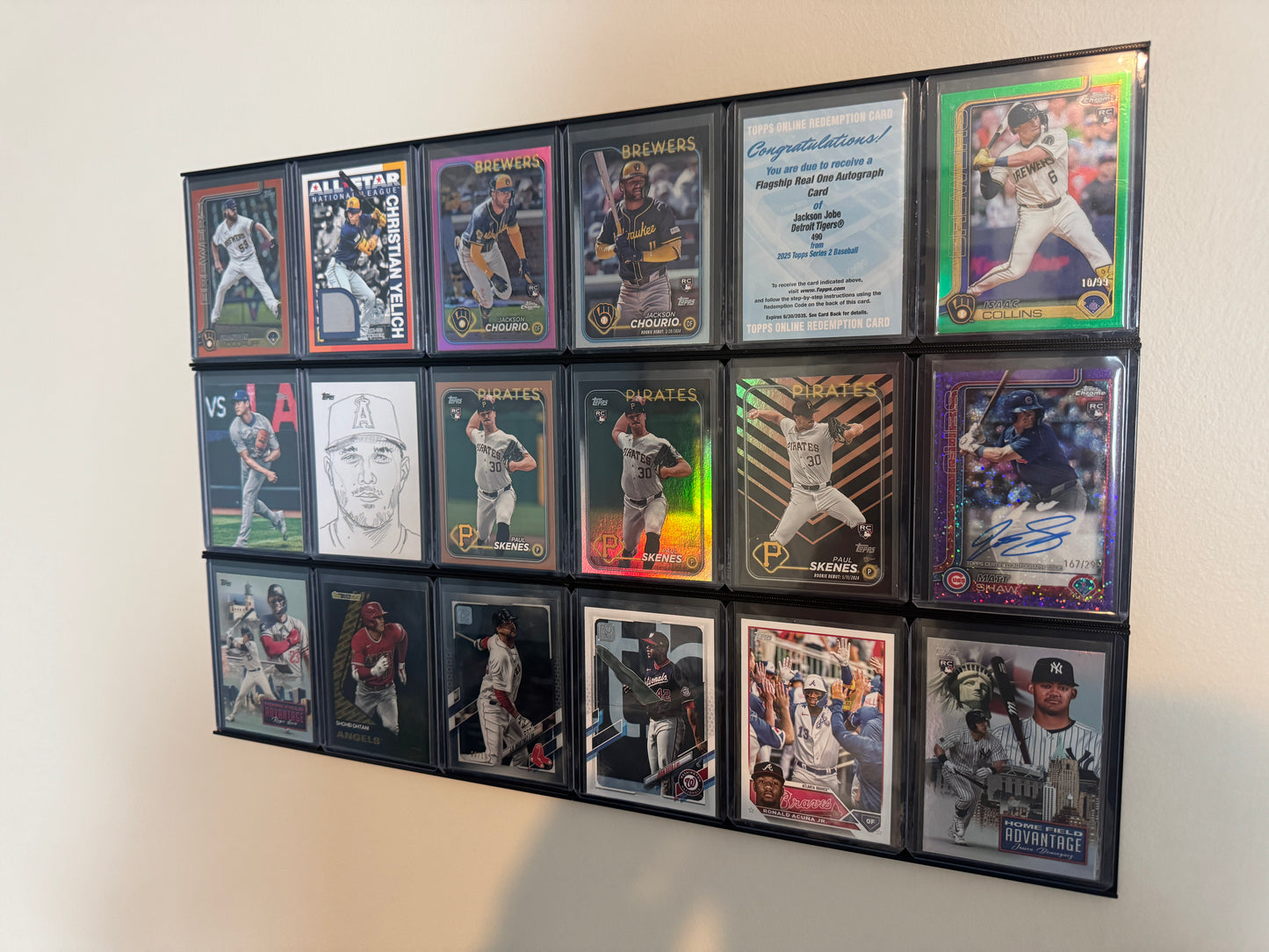 Top Loader Wall Mounting Display Plates - Up to 59 Pt Toploaders. (2 Plates per order)