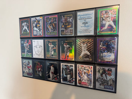 Top Loader Wall Mounting Display Plates - Up to 59 Pt Toploaders. (2 Plates per order)